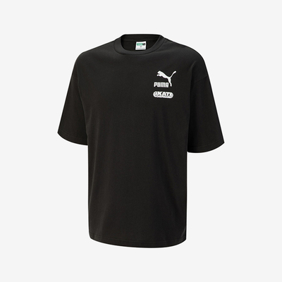 Puma/彪马正品春季新款男子简约印花圆领休闲短袖T恤61