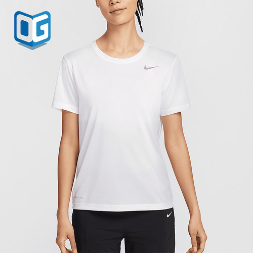 Nike/耐克正品2025新款女士针织运动休闲经典短袖T恤IB8899-100