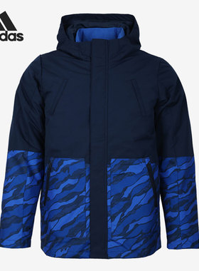 Adidas/阿迪达斯正品YB J 2IN1 JKT 男大童二合一保暖棉服DM7141