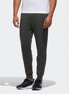 Adidas/阿迪达斯正品当季新款小脚针织黑色休闲长裤GF3973 GF3974