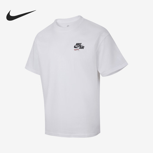Nike/耐克正品Swoosh男士新款透气休闲经典运动短袖HQ9276-100