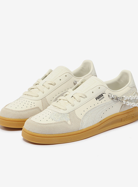 Puma/彪马正品INDOOR女士仿珍珠简约刺绣低帮运动休闲鞋
