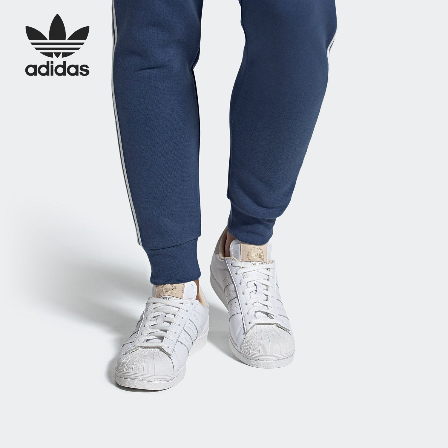 Adidas/阿迪达斯正品三叶草 SUPERSTAR 男女经典运动休闲鞋EF2102