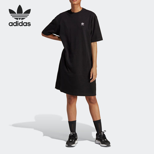 Adidas/阿迪达斯正品三叶草女子新款运动短袖连衣裙IB7318