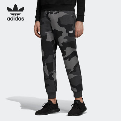 Adidas/阿迪达斯正品三叶草男子印花时尚运动休闲长裤ED7172