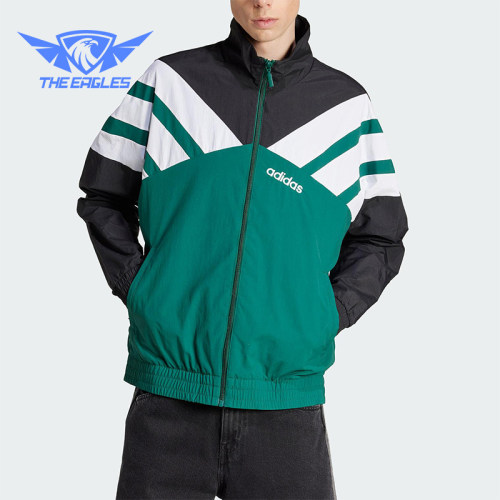 Adidas/阿迪达斯正品三叶草男士宽松经典三条纹运动外套JX3053