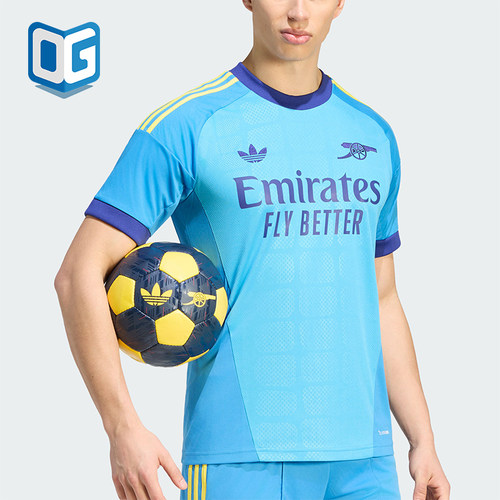 Adidas/阿迪达斯正品三叶草男士套头足球短袖运动T恤KB9966