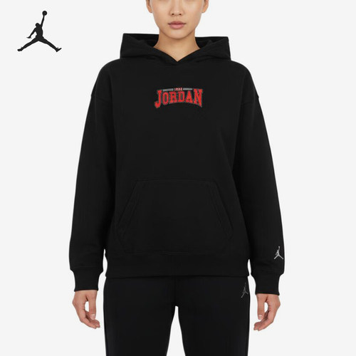Nike/耐克正品JORDAN运动休闲套头长袖卫衣女卫衣IO9540-010