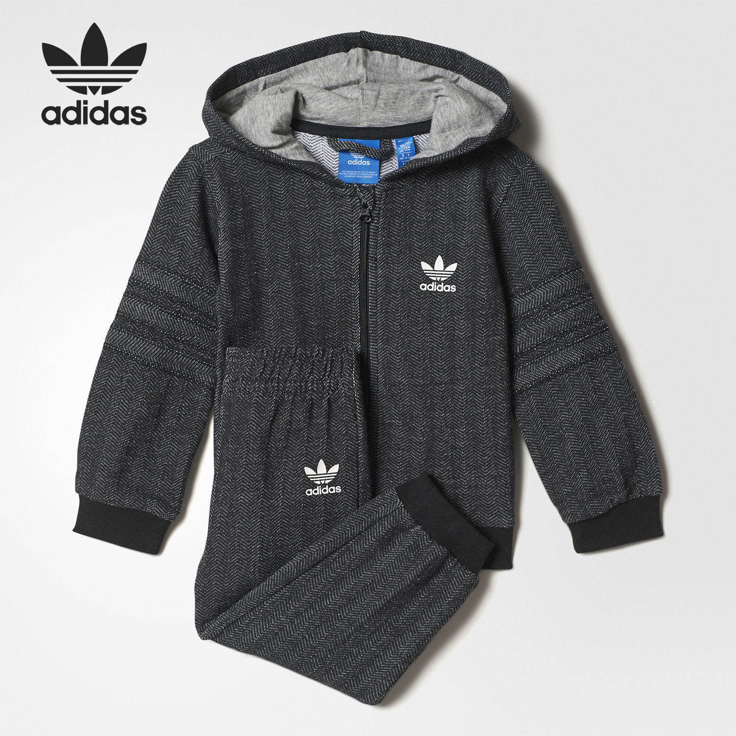 Adidas/阿迪达斯正品三叶草当季新款保暖婴童长袖套装BK5750,童装/婴儿装/亲子装,套装,淘宝优惠券,粉丝福利购,淘宝优惠卷