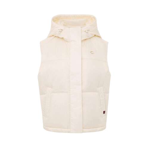 李宁正品1990 X Clove联名系列女子保暖连帽鹅绒羽绒马甲AMRV102
