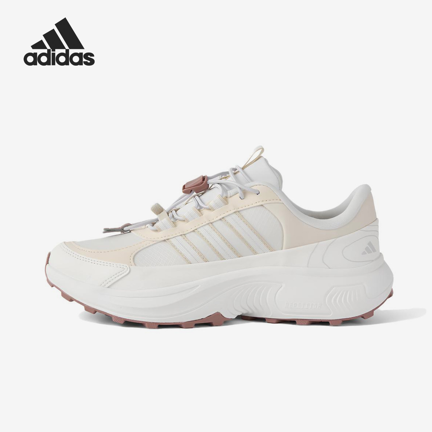 Adidas/阿迪达斯正品ROAMWANDER新款女白粉色鞋跑步鞋JS4356