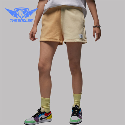 Nike/耐克正品JORDAN女士拼接时尚直筒运动短裤DZ3367-251