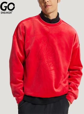 Adidas/阿迪达斯正品2025冬季款男士日常圆领套头宽松卫衣KE4069