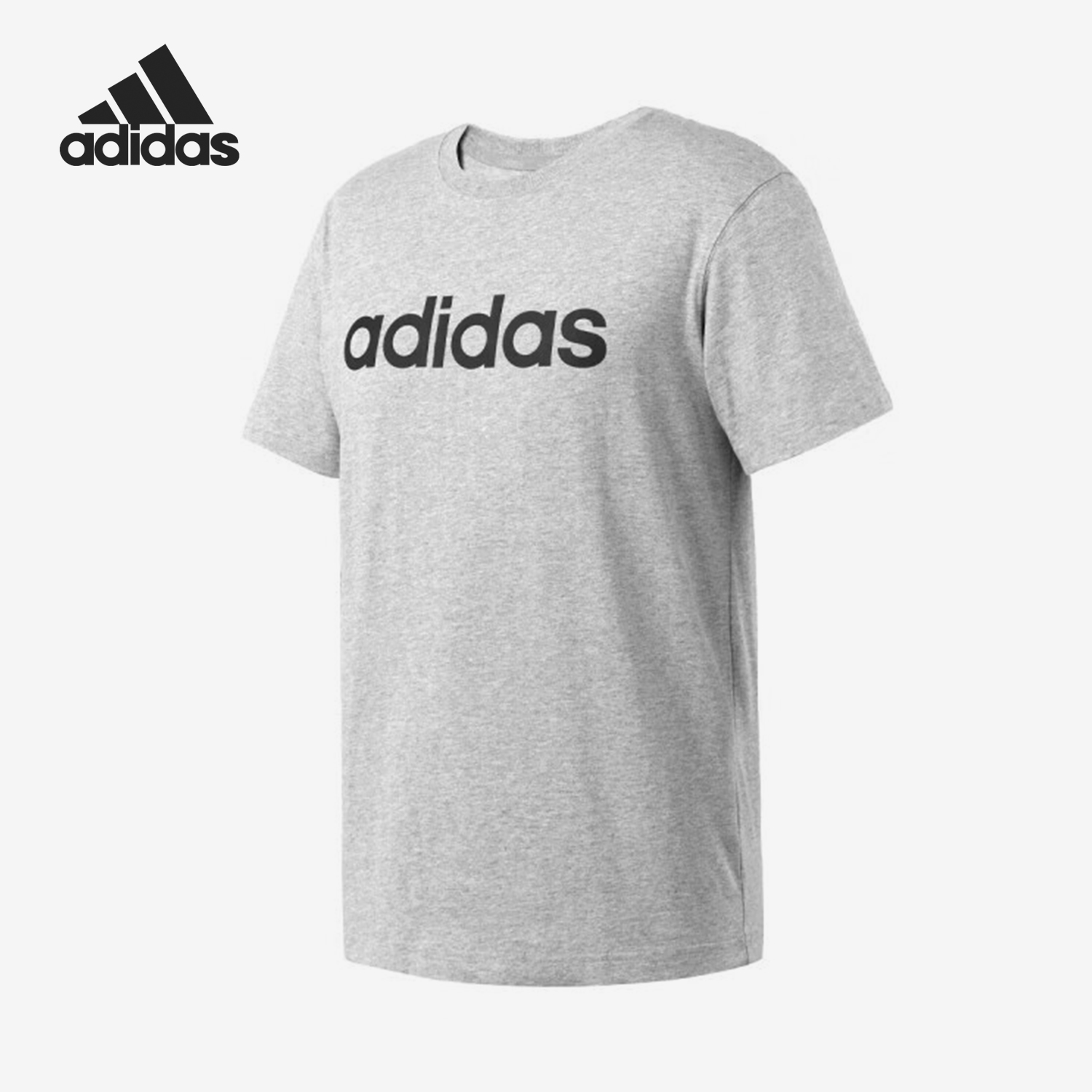 Adidas/阿迪达斯正品新款男士简约透气运动休闲短袖JI5073