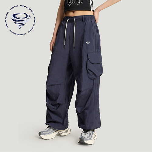 Adidas/阿迪达斯正品三叶草女士运动宽松舒适工装休闲长裤KT3058
