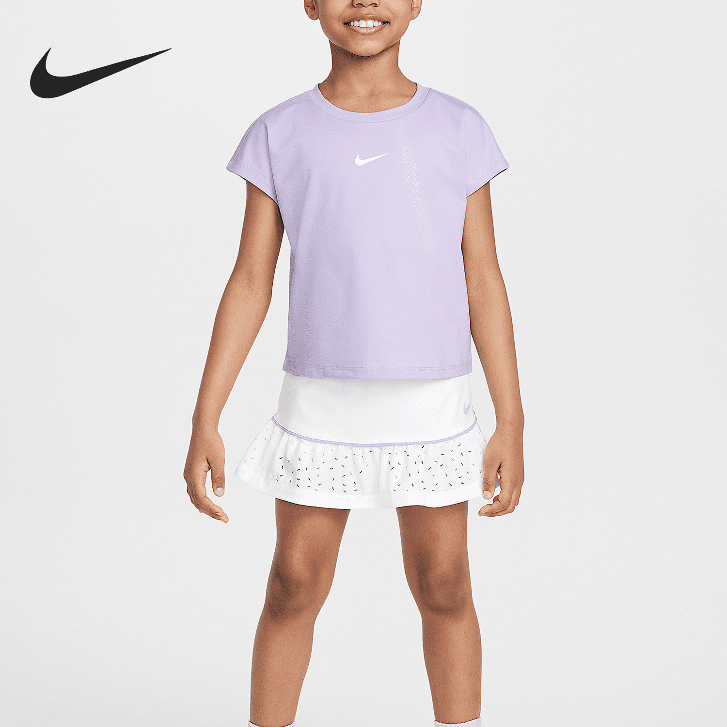 Nike/耐克正品Dri-FIT 小童针织户外休闲蝙蝠套装II3579-100