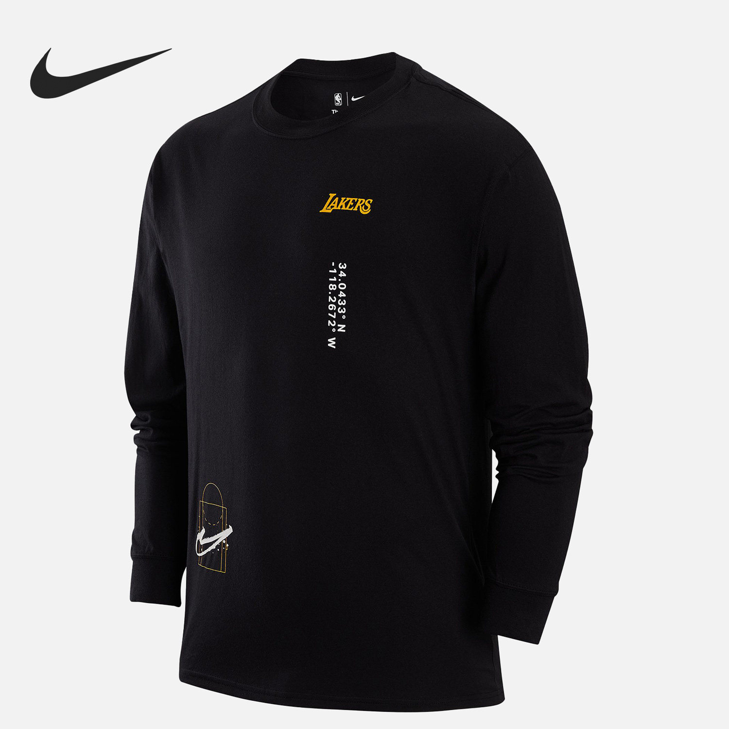 Nike/耐克正品男款印花宽松圆领美式复古长袖T恤DR6346-010,运动服/休闲服装,运动T恤,淘宝优惠券,粉丝福利购,淘宝优惠卷