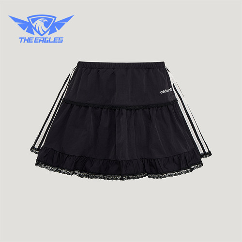 Adidas/阿迪达斯正品三叶草女士日常时尚潮流休闲宽松短裙LF1194