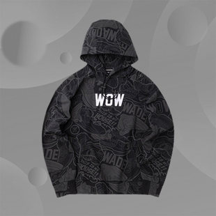 中国李宁正品韦德之道反光男女潮流运动休闲宽松连帽卫衣AWDQ539