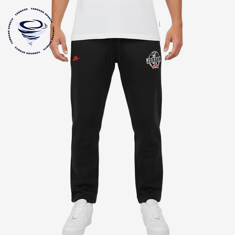Nike/耐克正品JORDAN针织长裤新款男黑红色长裤IO9826-010