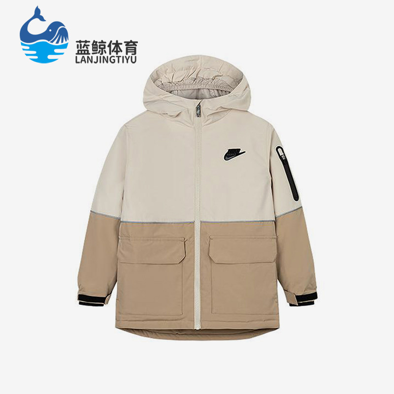 Nike/耐克正品2025新款小童保暖连帽棉服经典外套NY2442024PS-003