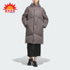 羽绒服JD3784 三叶草女士保暖连帽长款 Adidas 阿迪达斯正品