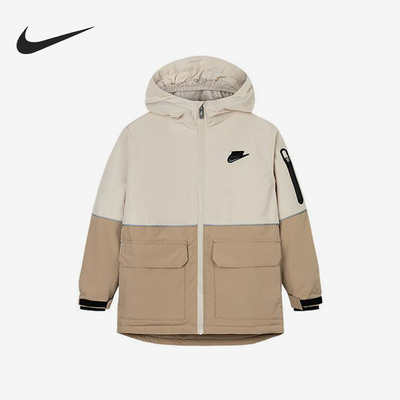 Nike/耐克正品2025新款小童保暖连帽棉服外套NY2442024PS-003