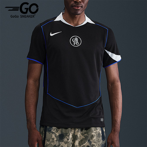 Nike/耐克正品2025男士运动V领套头透气耐穿足球短袖HM3202-011