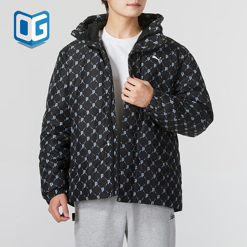 Puma/彪马正品连帽羽绒服新款男女黑色休闲经典羽绒服685319-51