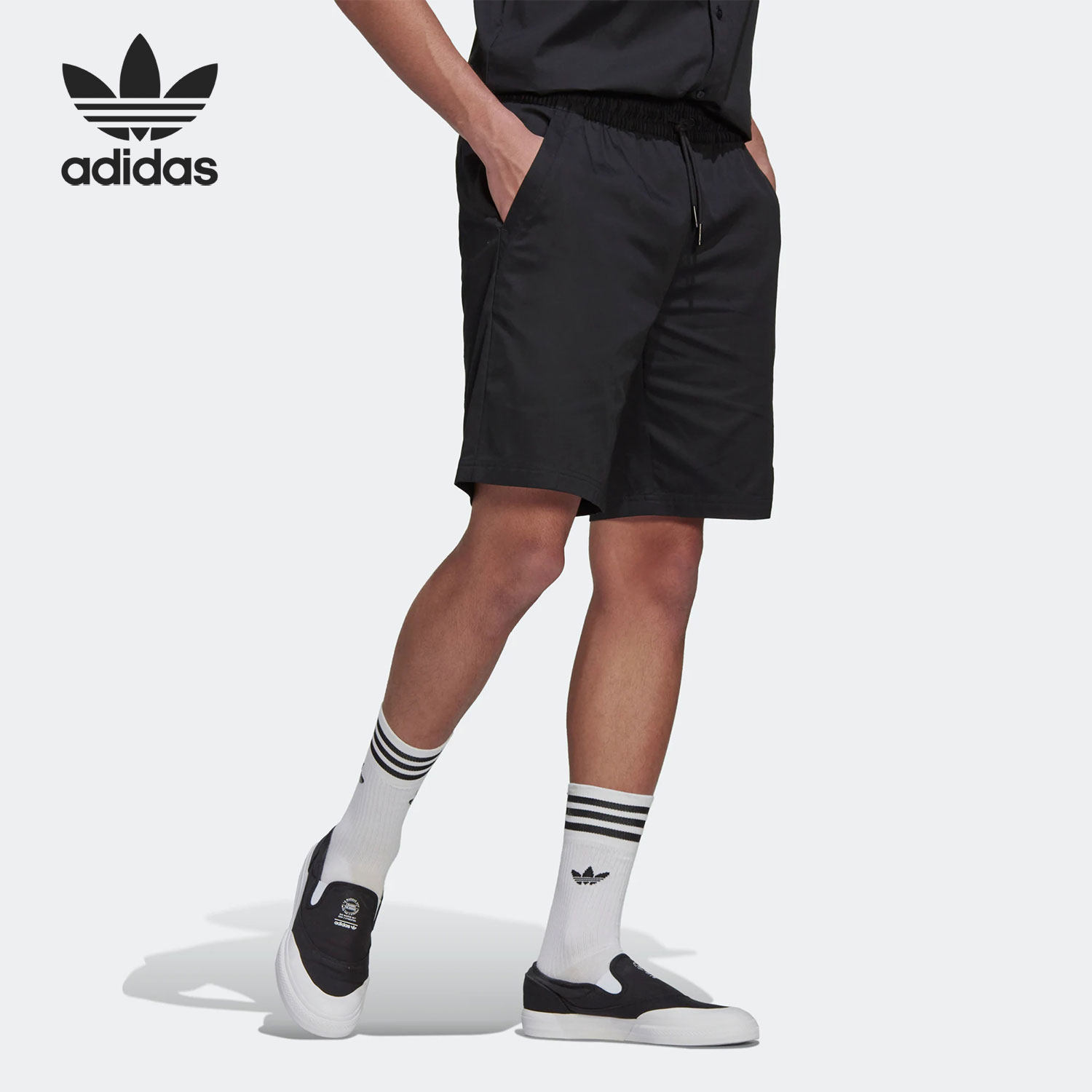 Adidas/阿迪达斯正品三叶草当季新款男子梭织短裤HT1652,运动服/休闲服装,运动中长裤／短裤,淘宝优惠券,粉丝福利购,淘宝优惠卷
