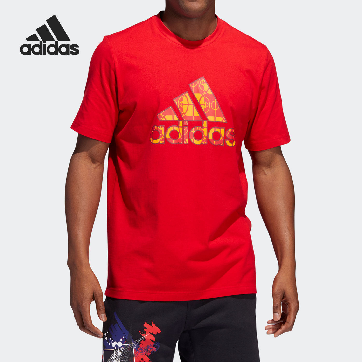 Adidas/阿迪达斯正品当季新款男子篮球运动短袖T恤HE3344,运动服/休闲服装,运动T恤,淘宝优惠券,粉丝福利购,淘宝优惠卷