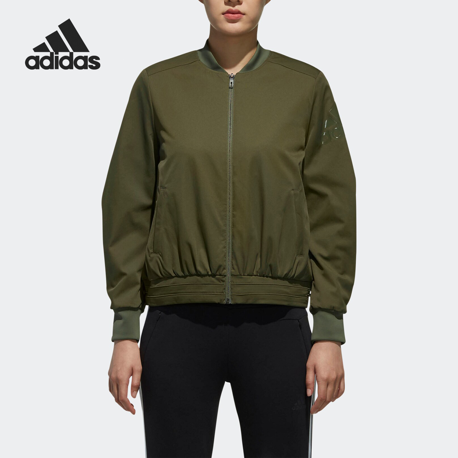 Adidas/阿迪达斯正品 FEM JKT WV BOMB 女子休闲夹克外套DX9705