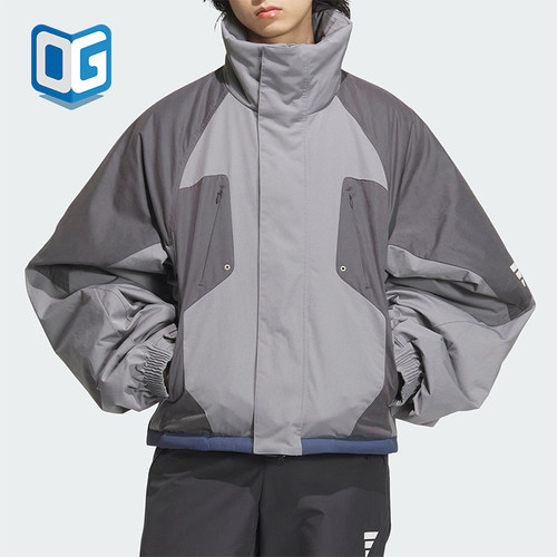 阿迪达斯男士运动摩登修身棉服
