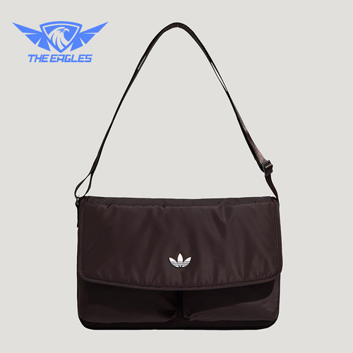 Adidas/阿迪达斯正品三叶草男女日常时尚经典休闲斜挎包KT7417