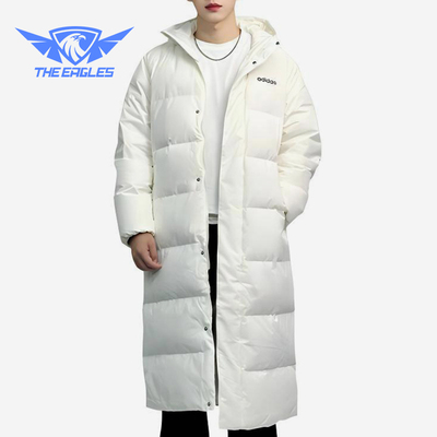 Adidas/阿迪达斯正品新款男女长款保暖经典运动休闲羽绒服JW1689