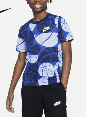 Nike/耐克正品当季新款透气大童运动短袖T恤FD0838-480