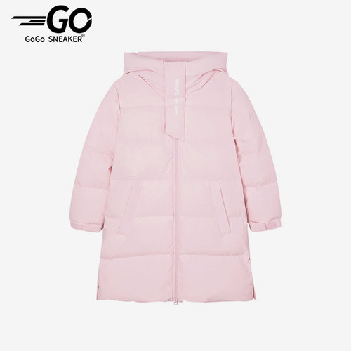 Skechers/斯凯奇正品冬季新款儿童保暖宽松梭织中长款羽绒服