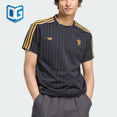 Adidas/阿迪达斯正品夏季三叶草男女透气足球球衣短袖T恤JN2818