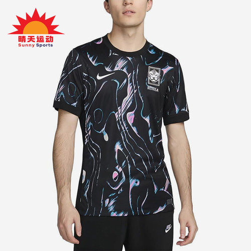Nike/耐克正品Stadium Away男士圆领满印足球套头球衣FJ4281-010