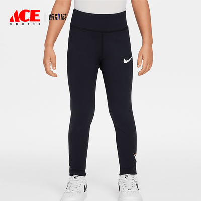 Nike/耐克正品透气休闲新款小童针织薄绒紧身运动长裤II0376-010