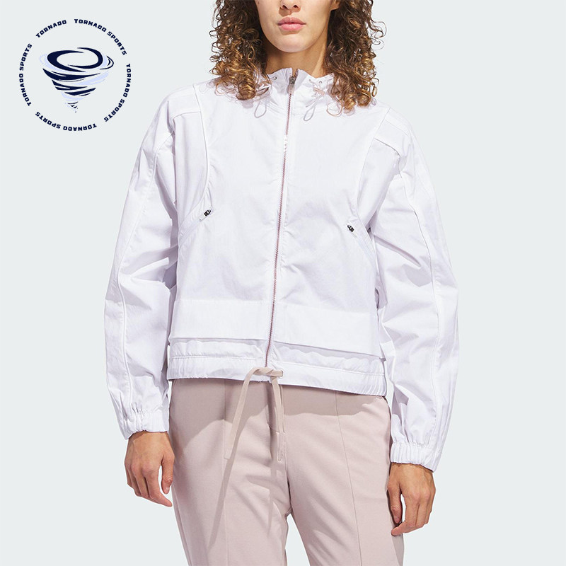 Adidas/阿迪达斯正品W BTC FZ HDY女士高尔夫运动外套JC9253