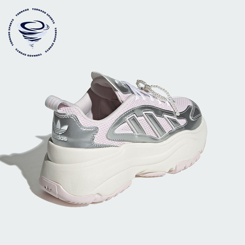 Adidas/阿迪达斯正品2025 三叶草女士经典透气厚底老爹鞋JS1660