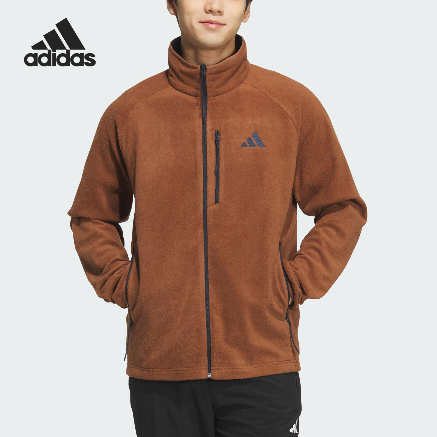 Adidas/阿迪达斯官方正品FLEECE JACKET男女抓绒复古外套KF5213