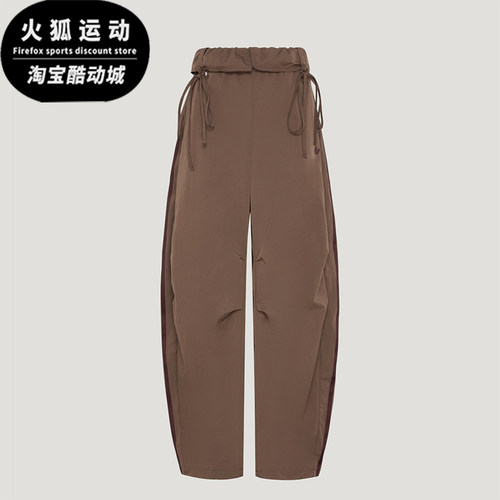 Adidas/阿迪达斯正品三叶草女士宽松系带中腰休闲长裤LD6430