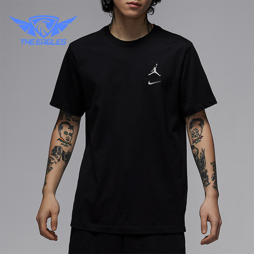 Nike/耐克正品JORDAN男士经典休闲针织宽松运动透气T恤IB8915-010
