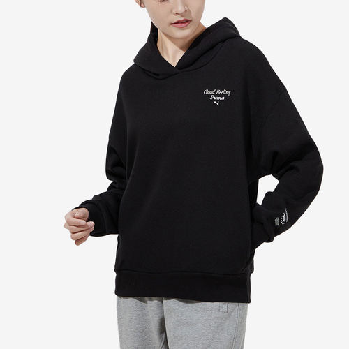 Puma/彪马官方正品当季新款女子连帽套头休闲卫衣534397-01