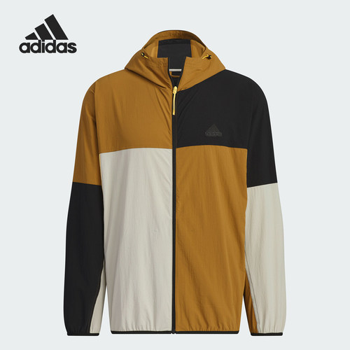 Adidas/阿迪达斯官方正品CE M WV JACKET男士连帽防晒外套JI9815