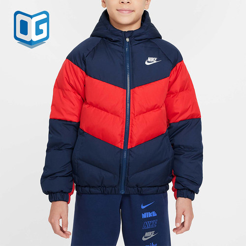 Nike/耐克正品冬季新款大童保暖休闲运动羽绒服IB5837-410