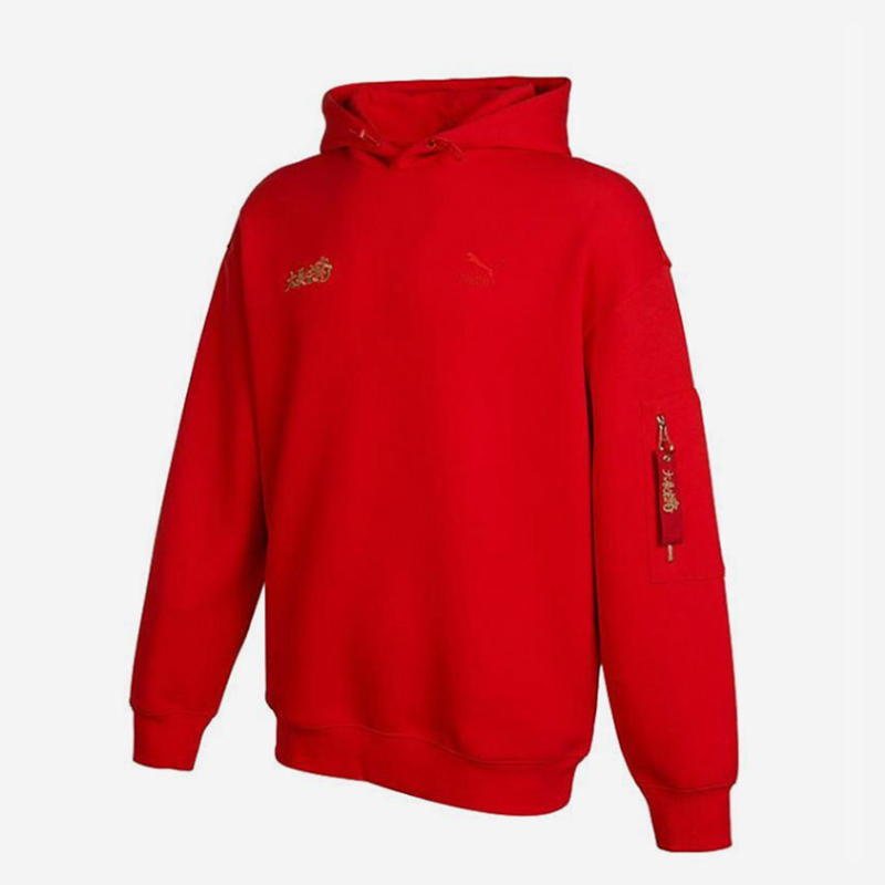 Puma/彪马官方正品当季新款男士宽松休闲连帽套头卫衣621827-05