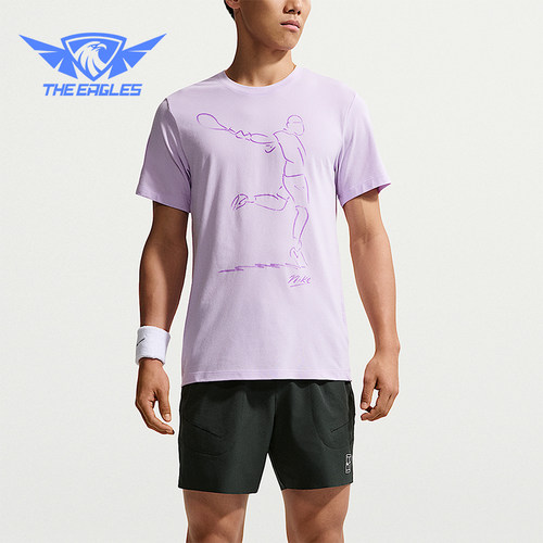 Nike/耐克正品男士网球圆领休闲轻盈运动短袖T恤IH2105-511